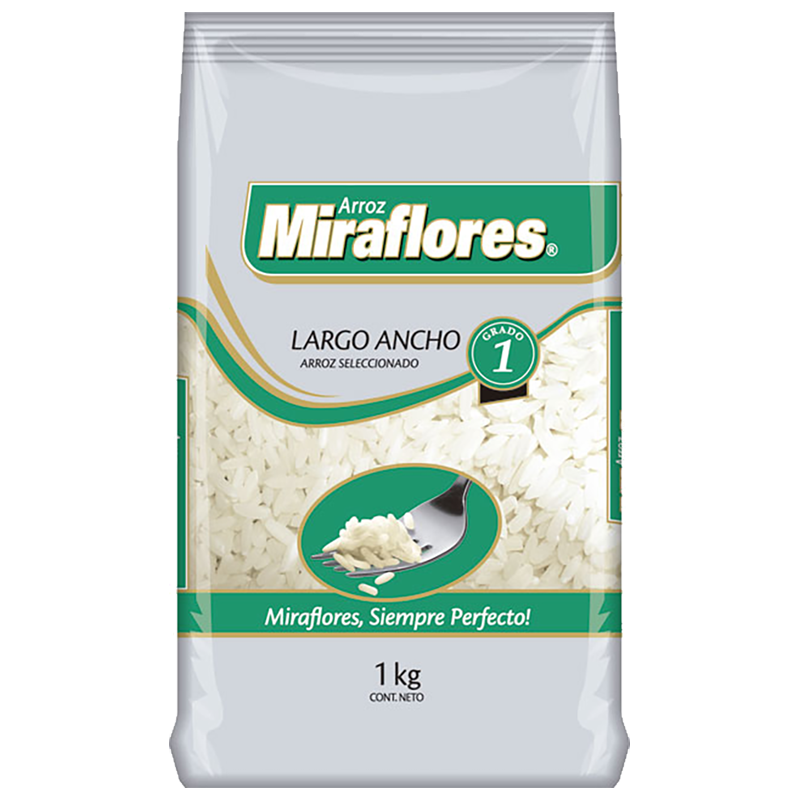 ARROZ LAMINADO G1 Miraflores 1 Kg