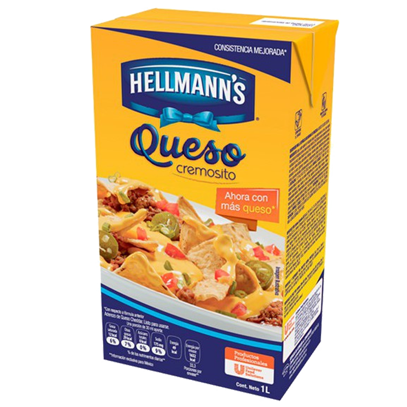 Aderezo queso cheddar Hellmann's 1 L