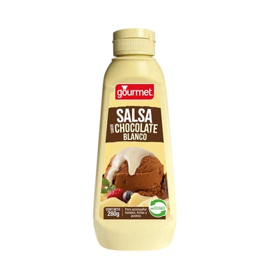 Salsa Sabor Chocolate Blanco Gourmet 280g 