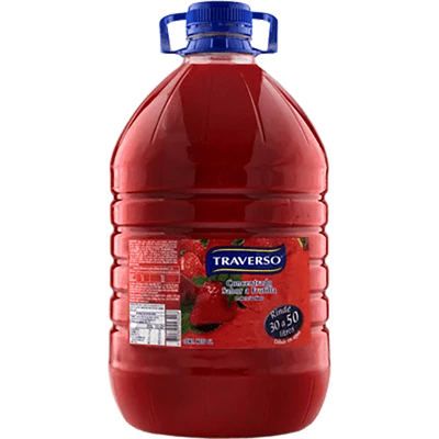 JUGO CONCENTRADO FRUTILLA TRAVERSO 5 L