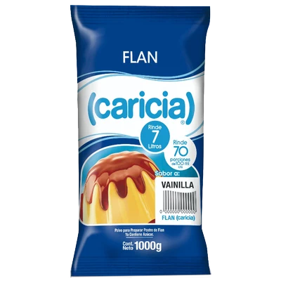 FLAN VAINILLA Caricia 1 Kg