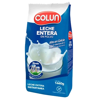 Leche entera en polvo Colun 1440 gr