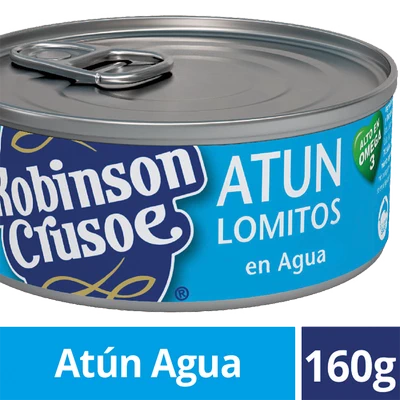 Atún lomito al agua Robinson Crusoe 160 gr