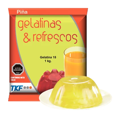 Gelatina 15 Piña 1kg x 10 unids. Foodgroup