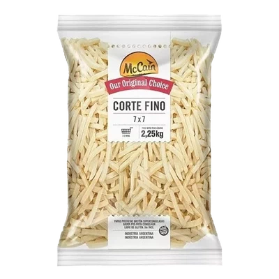 PAPA PREFRITA CORTE FINO McCAIN BOLSA 2.25 Kg