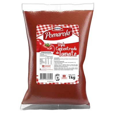 Triple concentrado de tomate Pomarola 1 kg