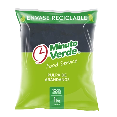 Pulpa de arándano Minuto Verde 1 Kg