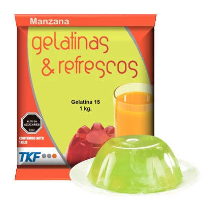 Gelatina 15 Manzana 1kg x 10 unids. Foodgroup