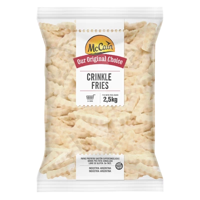 Papas prefritas Corte Crinkle McCain 2,5kg