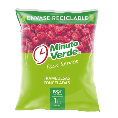 Frambuesa IQF Minuto Verde 1 Kg