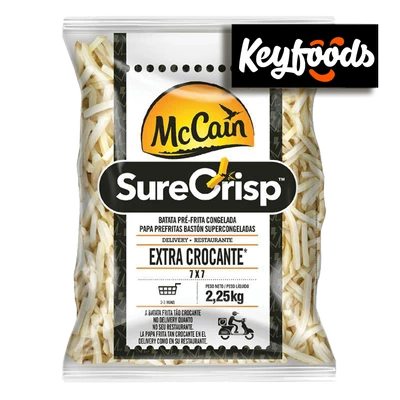 Papas prefritas SURECRISP 7mm BOLSA 2.25 Kg Keyfoods