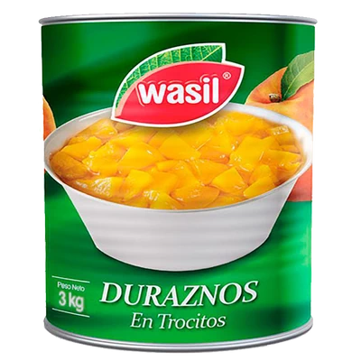 DURAZNO EN TROCITOS WASIL 3 L