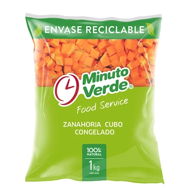 Zanahoria cubo Minuto Verde 1 Kg