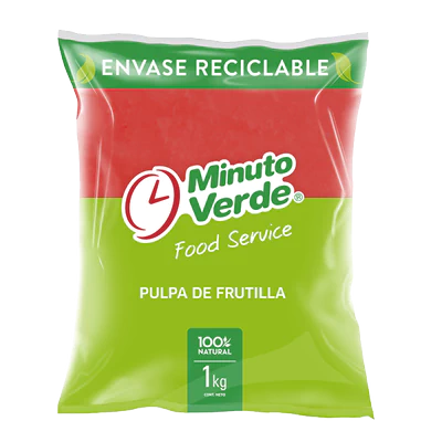 Pulpa de frutilla Minuto Verde 1 Kg