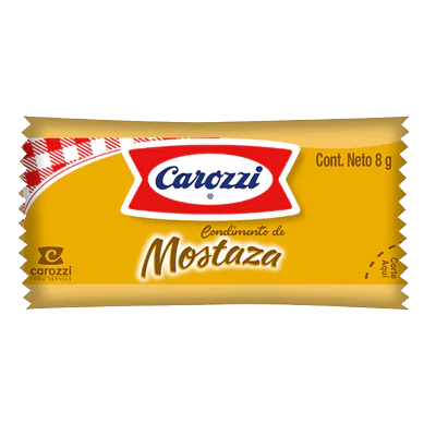 Mostaza sachet Carozzi 500 x 8 g