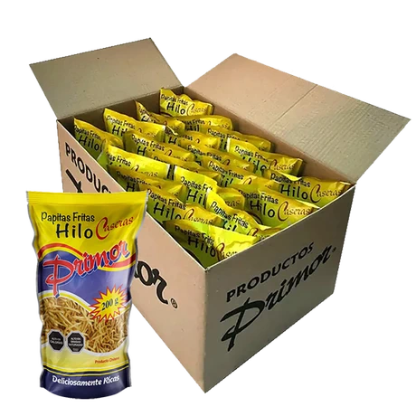 CAJA PAPAS FRITAS HILO PRIMOR 20x200gr - vista alternativa
