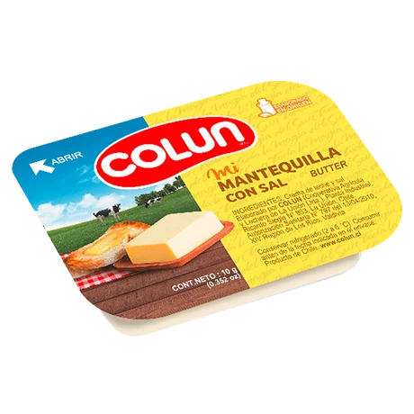 MANTEQUILLA CON SAL SACHET COLUN 200 x 10 g