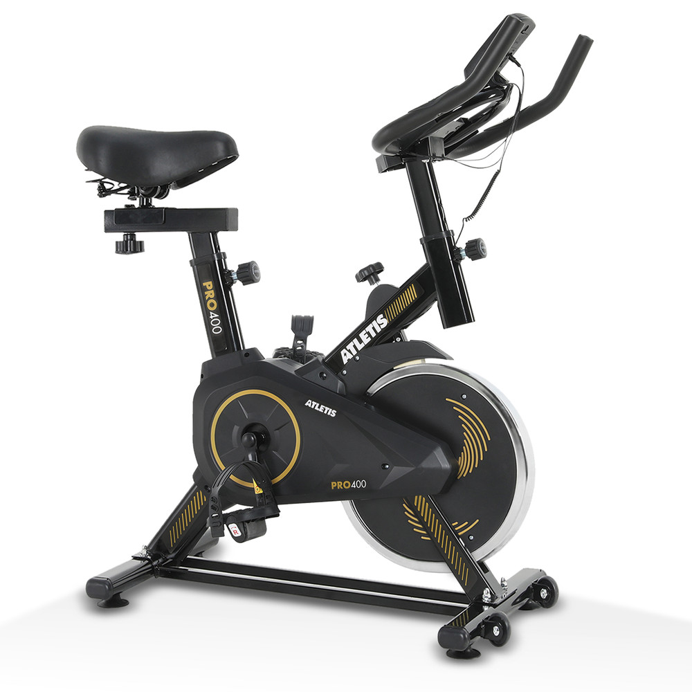 Bicicleta Spinning Atletis Pro 400 Amarillo 6 Kg