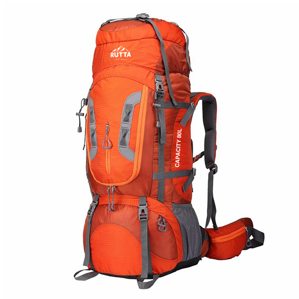 Atletis Mochila Outdoor 80 Litros Naranjo