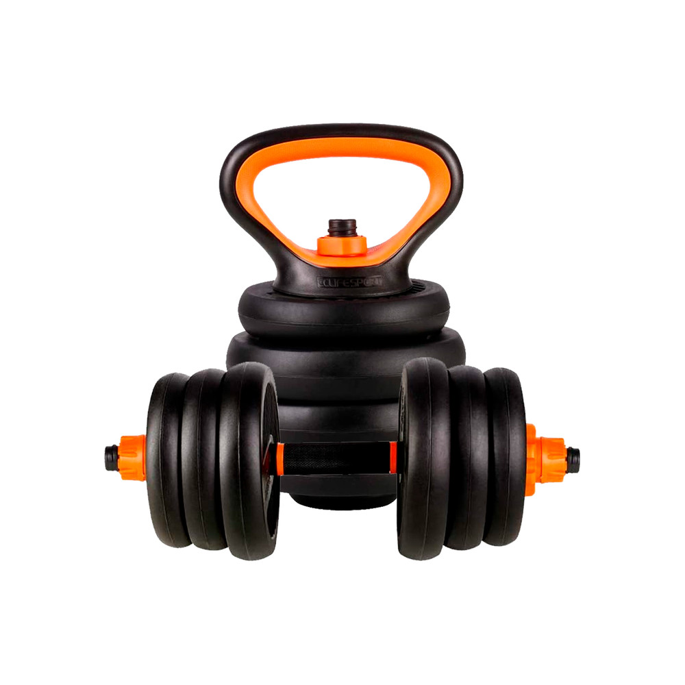 Set de Pesas Ajustable 40 Kg Kettlebells Negro