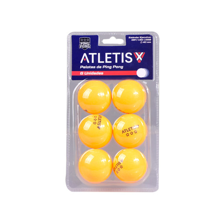 Set de 6 Pelotas de Ping Pong 3 Estrellas