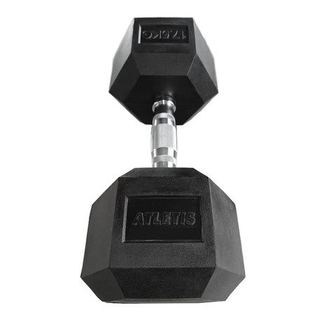 Mancuerna Hexagonal 17.5 kg Negro
