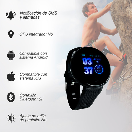 Reloj Inteligente Smartwatch ZN42 Negro