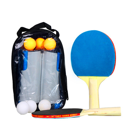 Set Red Ping Pong Portátil 2 Paletas y 6 Pelotas