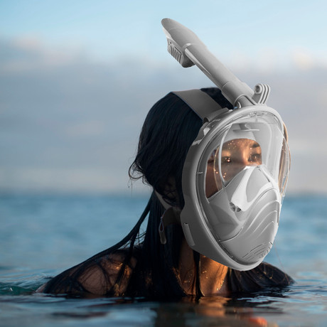 Máscara Snorkel Full Face L/XL con Soporte para Cámara