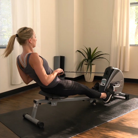 Remadora de Cordón Elástico Sunny Health & Fitness SF-RW5606 Monitor LCD