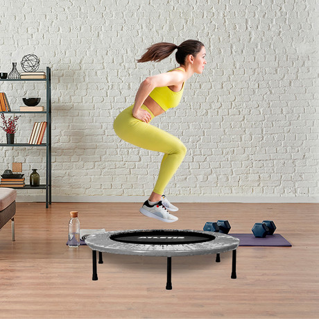 Trampolín 1 Metro Plegable Fit Cama Elástica Gris