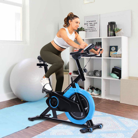 Bicicleta Spinning Fitness Volante 10 Kg Negro