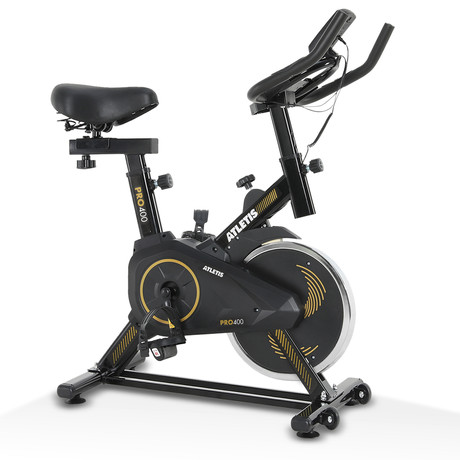 Bicicleta Spinning Atletis Pro 400 Amarillo 6 Kg