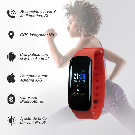 Smart Band ZN48 Rojo