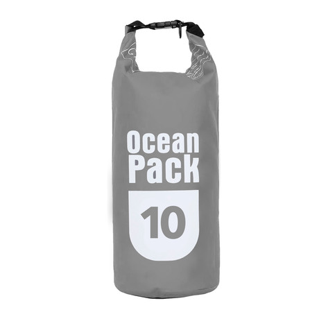 Bolsa Waterproof 10L Outdoor Rafting Trekking Gris