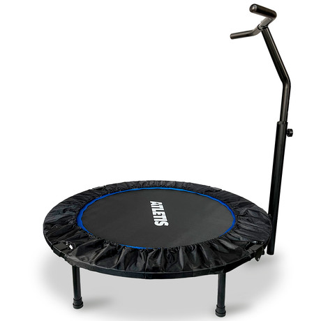 Trampolín con barra 1.02mts Pro Fitness Azul