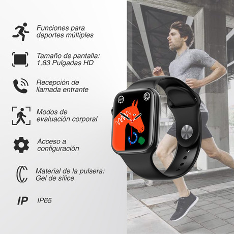 Smartwatch Reloj Inteligente W12 Pro Negro