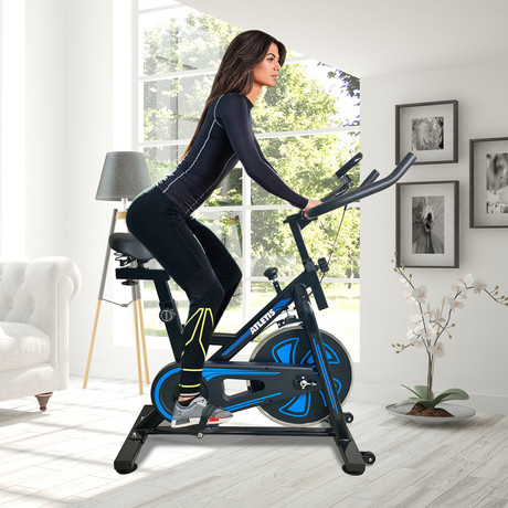 Bicicleta Spinning Racing Fitness Volante 5 Kg Negro