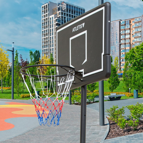 Aro de Basquetball Altura Ajustable 2.6 mt Negro