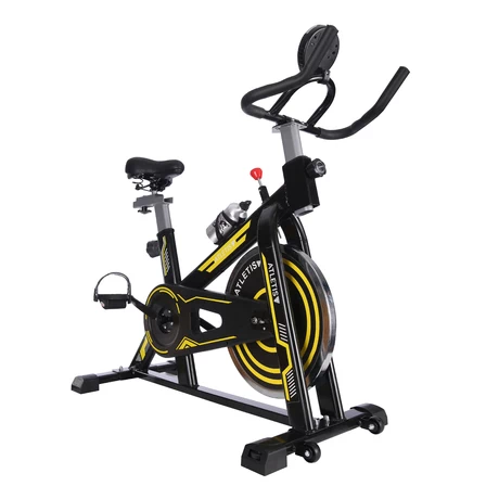 Bicicleta Spinning Pro II con Monitor LCD Volante de Inercia 6 Kg Negro