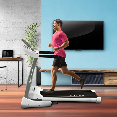 Trotadora Atletis Fit 400 Pantalla LCD MP3/USB Inclinación Automática