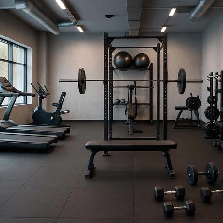 Piso de Goma 100x100 cm 25 mm