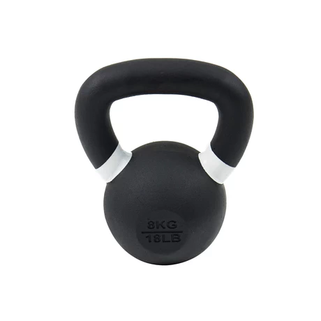 Kettlebell de Hierro Fundido 8 Kg Negro