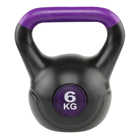 Kettlebell Pesa Rusa Cemento Color 6 Kg Negro