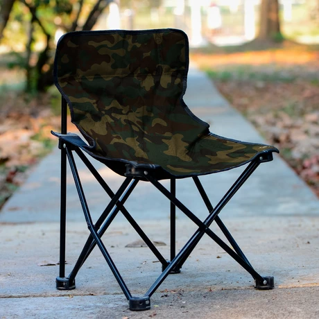Silla Camping Plegable Básica Café