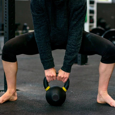 Kettlebell de Hierro Fundido 14 Kg Negro
