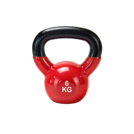 Kettlebell Vinilo 6 kg Rojo
