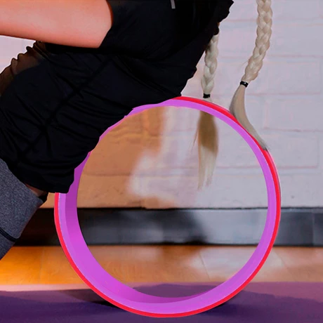 Rueda de Yoga Flexibilidad y Relajación Rosado