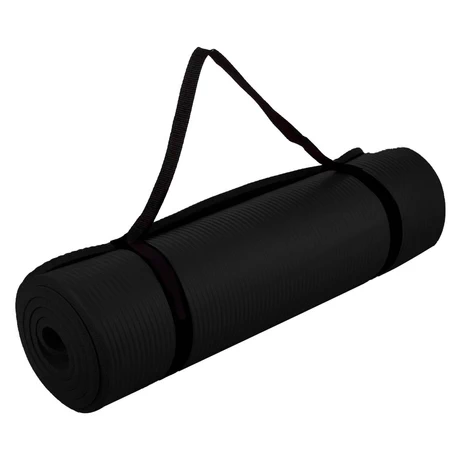 Mat Multifuncional 15mm Yoga Ejercicios Negro