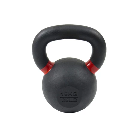 Kettlebell de Hierro Fundido 16 Kg Negro